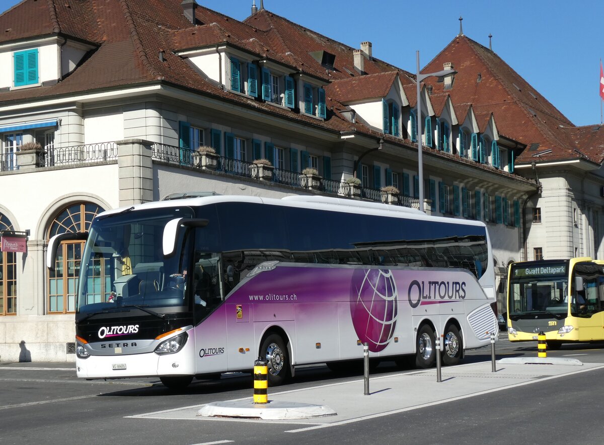 (291'047) - Oliotours, Saxon - VS 89'655 - Setra am 23. September 2026 beim Bahnhof Thun