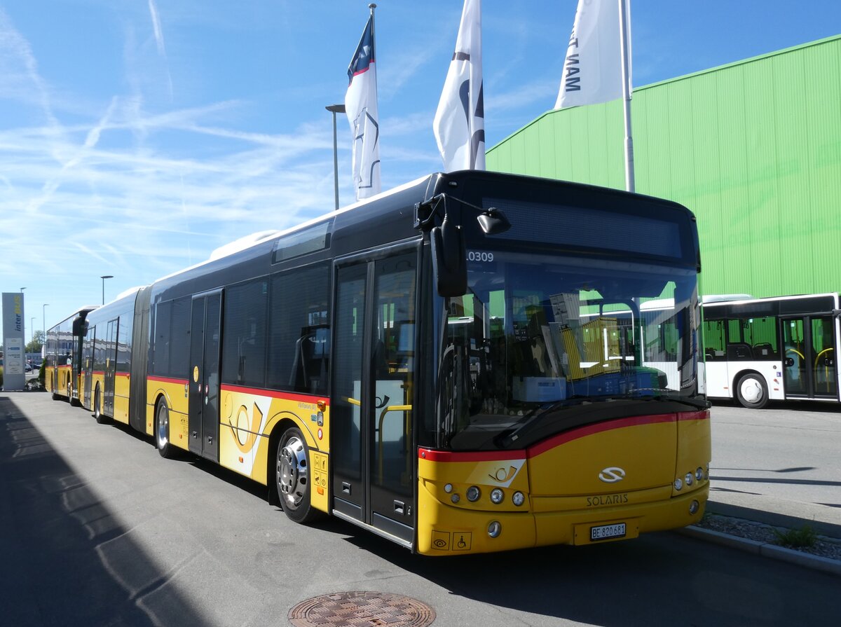 (291'110) - PostAuto Bern - Nr. 10'309/BE 820'681/PID 10'309 - Solaris (ex Nr. 681) am 26. September 2026 in Kerzers, Interbus