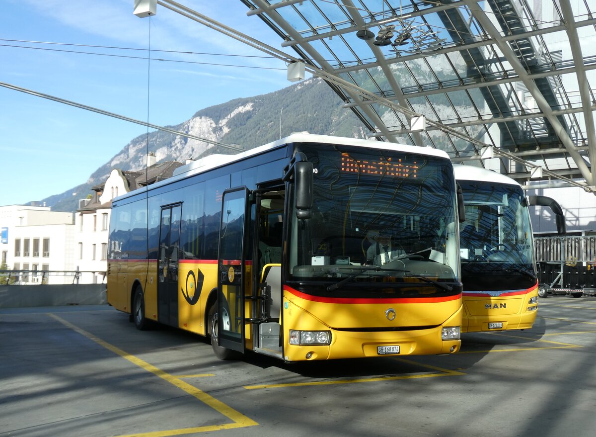 (291'240) - PostAuto Graub�nden - GR 168'874/PID 5590 - Irisbus am 29. September 2026 in Chur, Postautostation