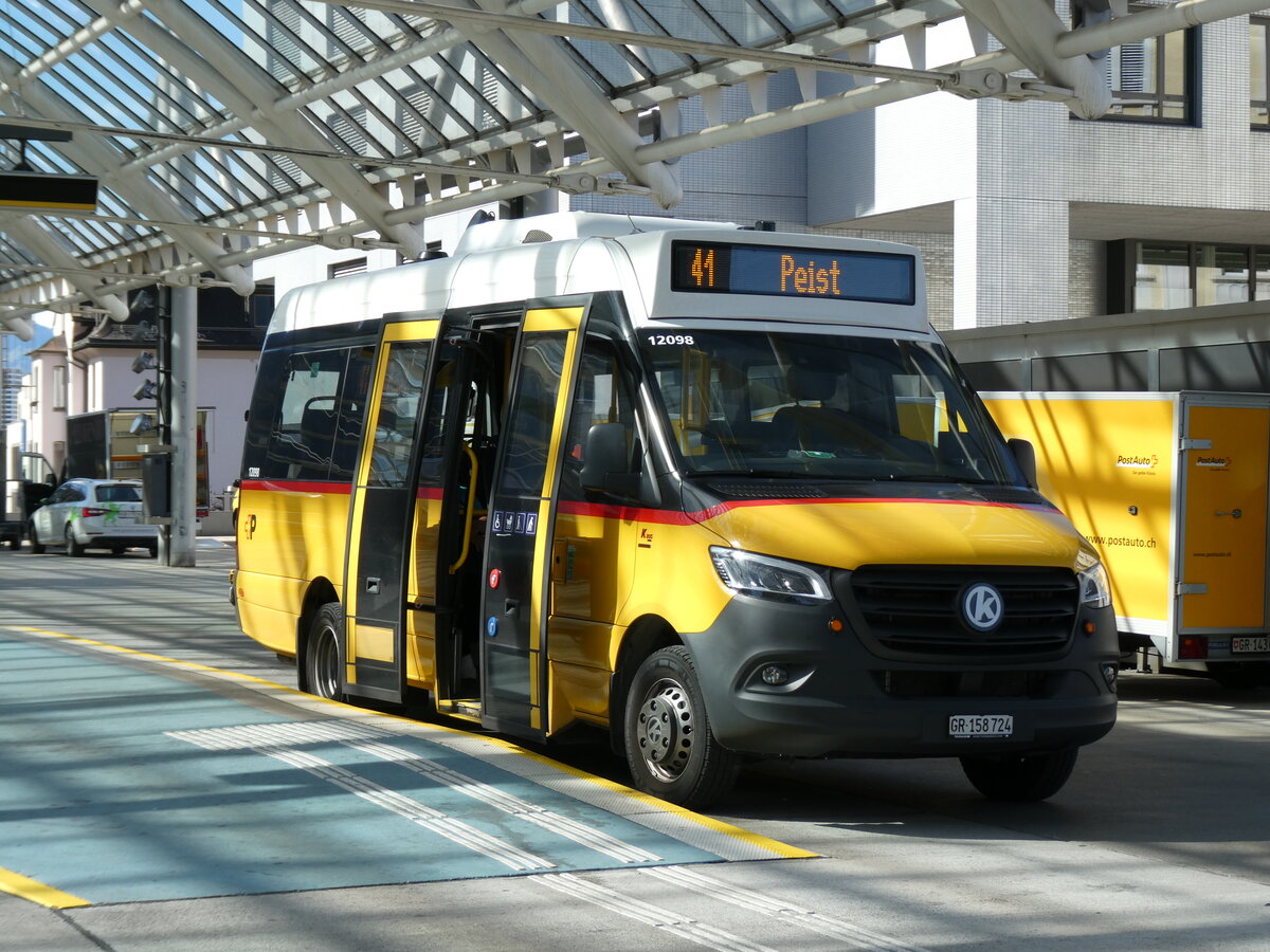 (291'275) - PostAuto Graub�nden - GR 158'724/PID 12'098 - K-Bus/Mercedes am 29. September 2026 in Chur, Postautostation