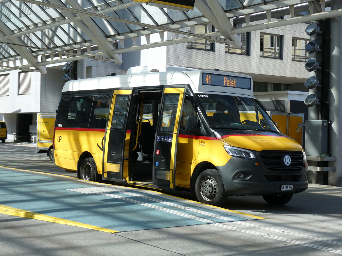 (291'276) - PostAuto Graub�nden - GR 158'724/PID 12'098 - K-Bus/Mercedes am 29. September 2026 in Chur, Postautostation