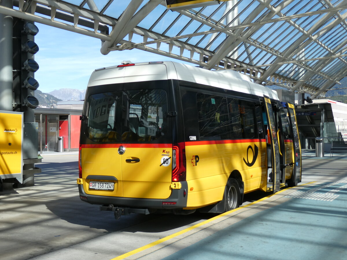 (291'281) - PostAuto Graub�nden - GR 158'724/PID 12'098 - K-Bus/Mercedes am 29. September 2026 in Chur, Postautostation