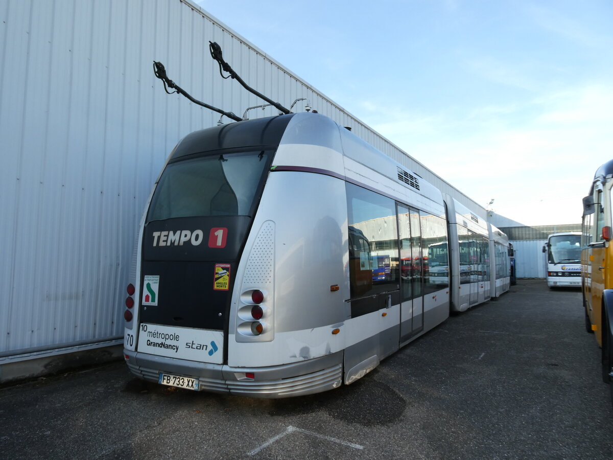 (291'338) - stan, Nancy (AAF) - Nr. 10/FB 733 XX - Bombardier Doppelgelenktrolleybus am 2. Oktober 2026 in Wissembourg, Museum