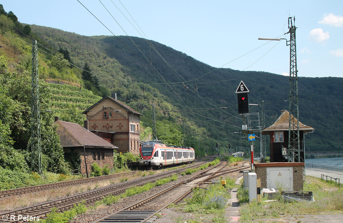401 erreicht Kaub als RB10 25016 Frankfurt/Main - Neuwied. 20.07.24