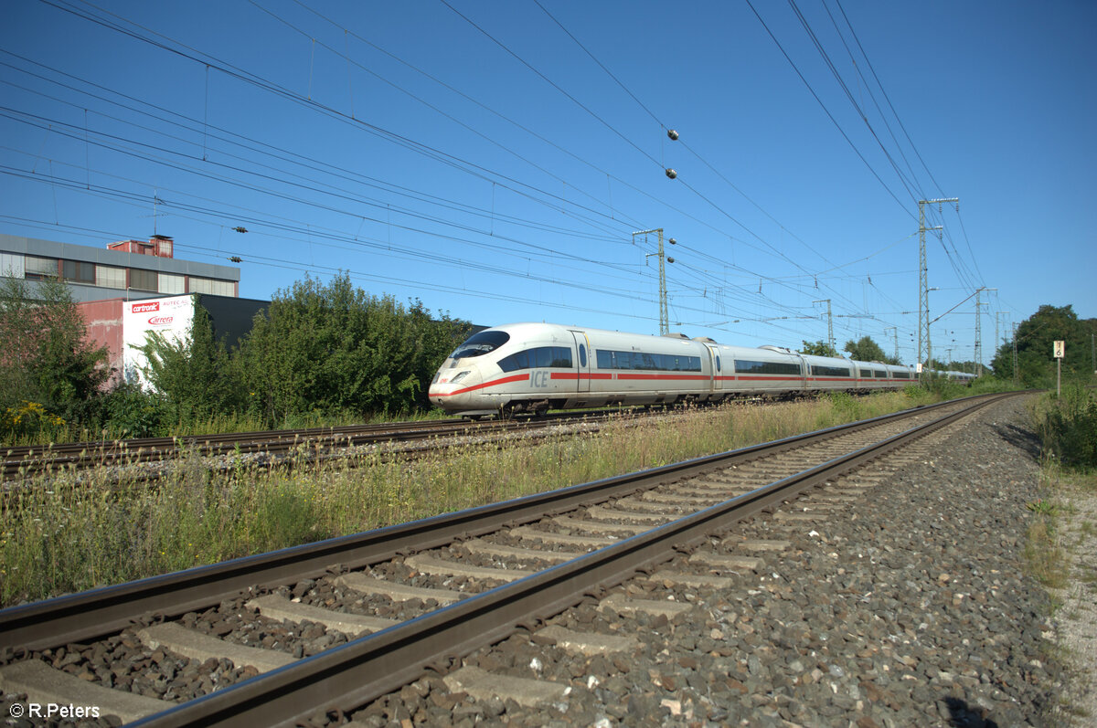 403 011  Krefeld  als ICE 1002 München - Berlin Gesundbrunnen in Nürnberg Hohe Marter. 11.08.24