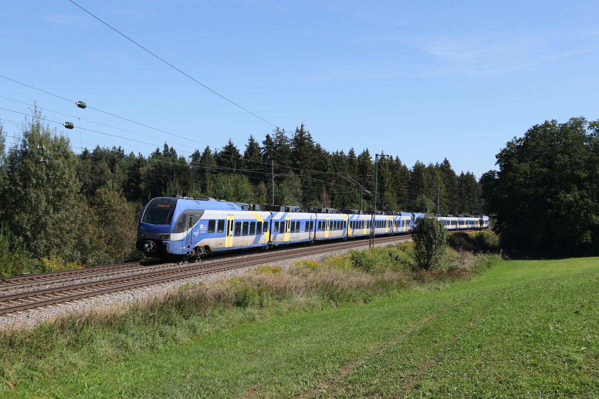 430 002 war am 7. September 2024 bei Lauter auf dem Weg M�nchen unterwegs.