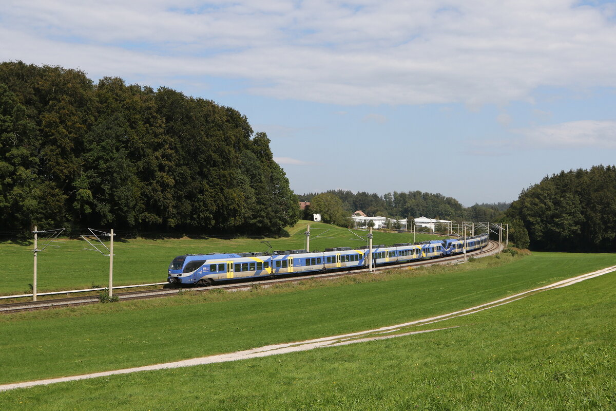 430 010 und 430 019 waren am 18. September 2024 bei Axdorf auf dem Weg nach M�nchen.