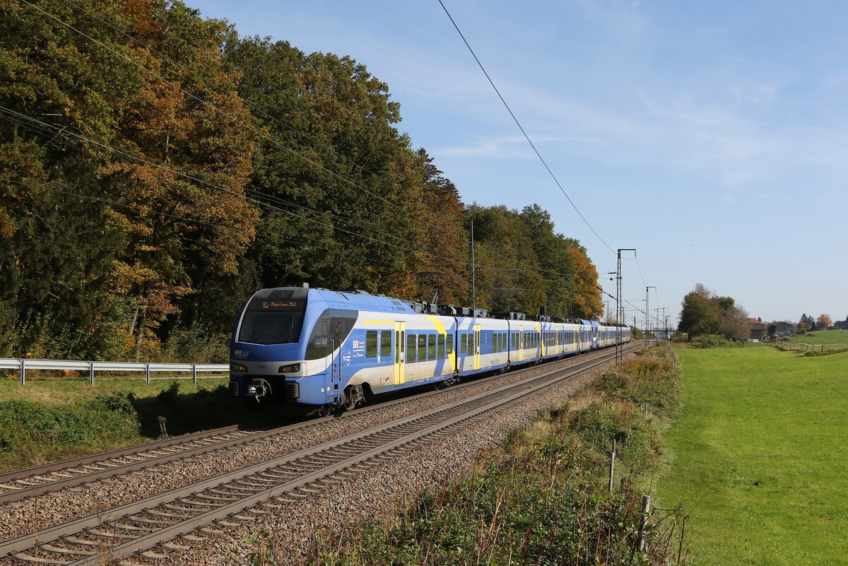 430 021 und 4330 006 auf dem Weg nach M�nchen. Aufgenommen am 16. Oktober 2024 bei Hufschlag.