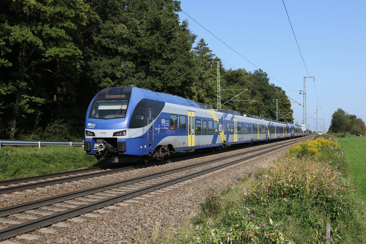 430 022 und 430 012 waren am 4. September 2024 bei Hufschlag auf dem Weg nach M�nchen.