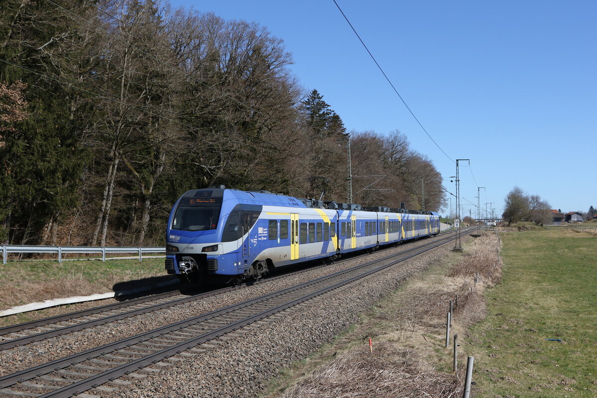 430 028 aus Freilassing kommend am 20. M�rz 2025 bei Hufschlag.