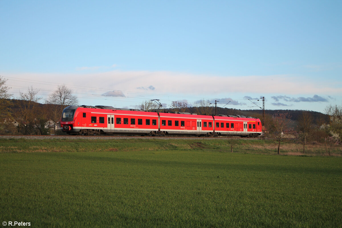 440 814-2 als RB 53 RB58067 Jossa - W�rzburg kurz vor Th�ngersheim. 28.03.24