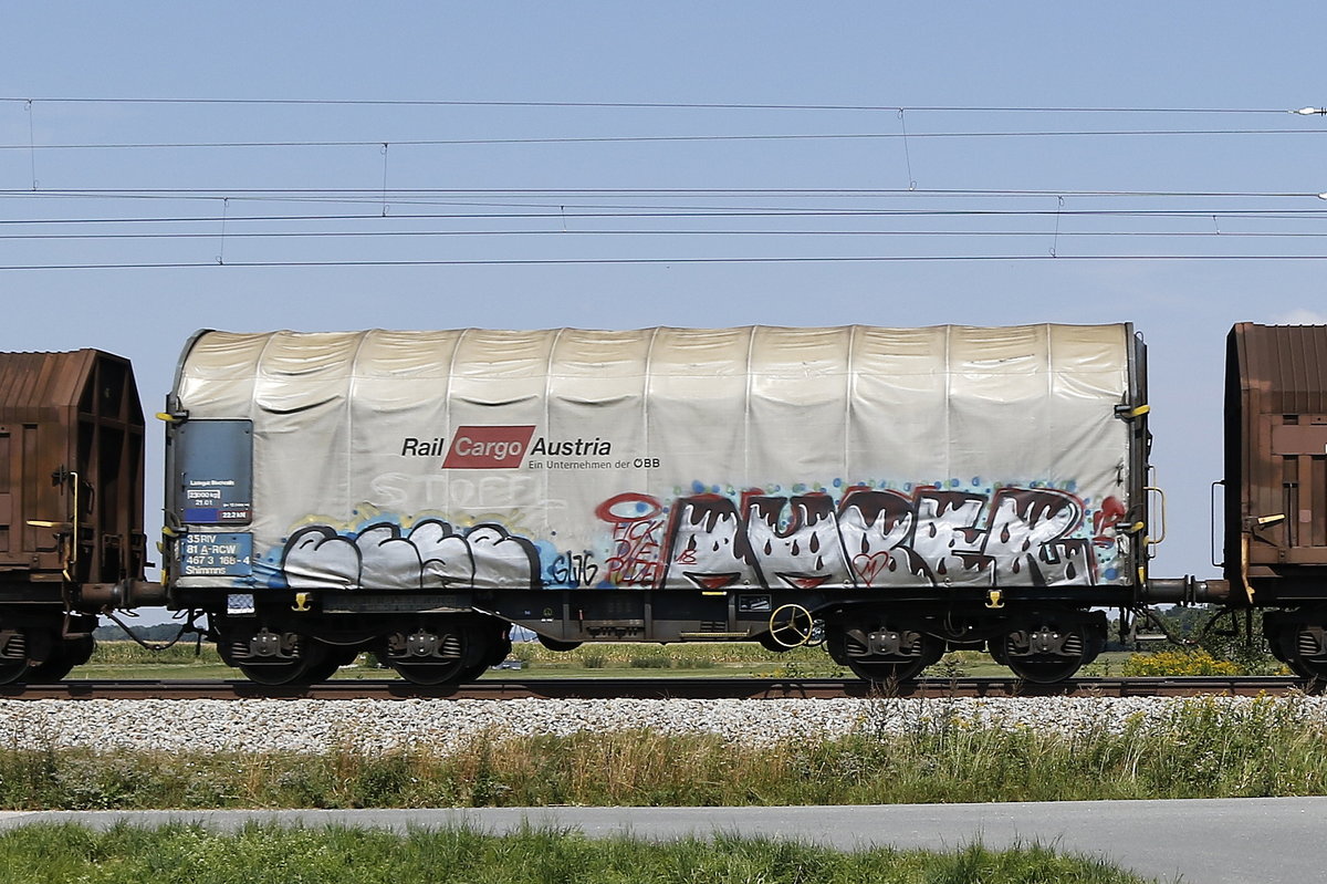 4673 168 (Shimmns) von  Rail Cargo Austria  am 19. August 2018 bei �bersee.