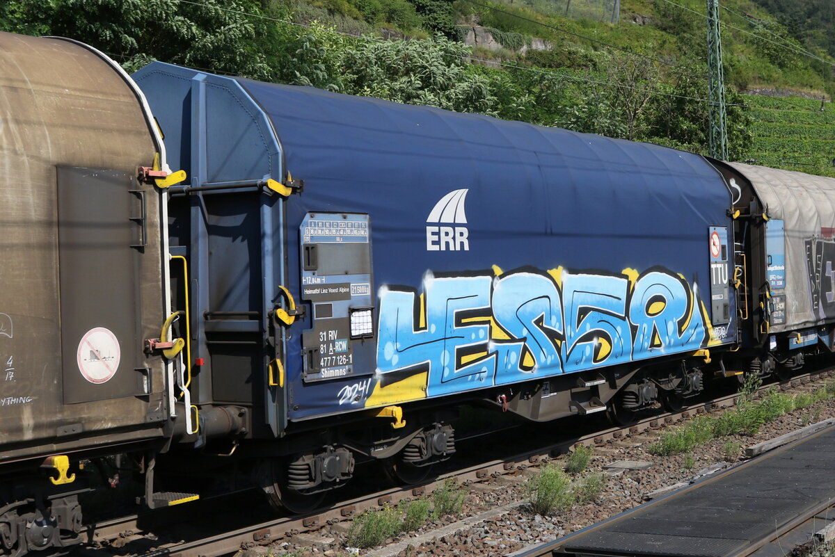 4777 126 (Shimmns) von  ERR  am 21. Juli 2021 bei Kaub.