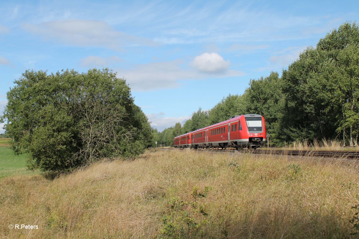 612 991 als RE 3696 Regensburg - Hof bei Sch�nfeld. 03.09.13