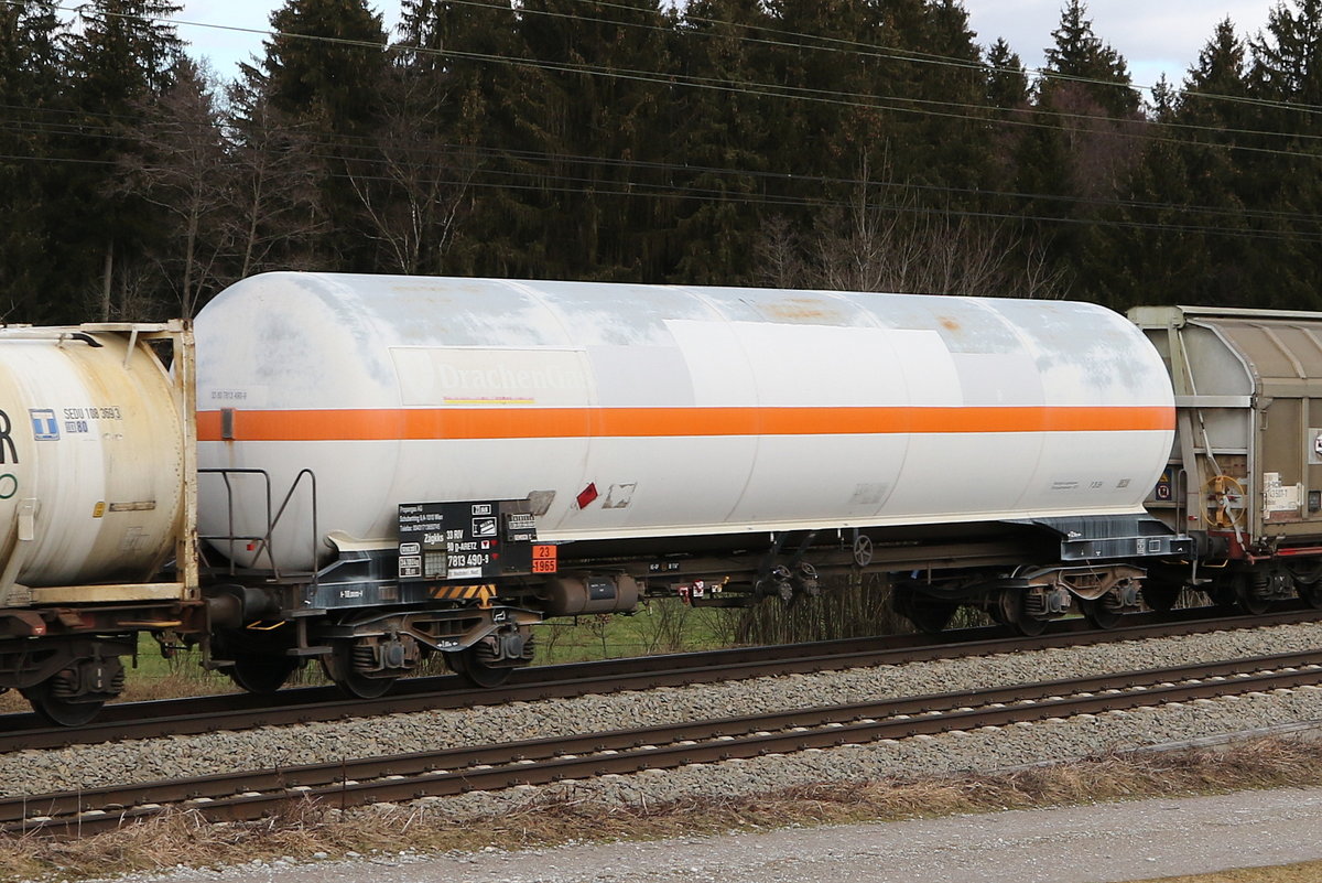 7813 490 (Zagkks) der  Aretz GmbH  am 4. Februar 2021 bei Grabenst�tt.