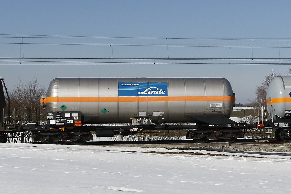 7816 007 (Zags) der Firma  Linde  am 23. Februar 2019 bei Grabenst�tt.