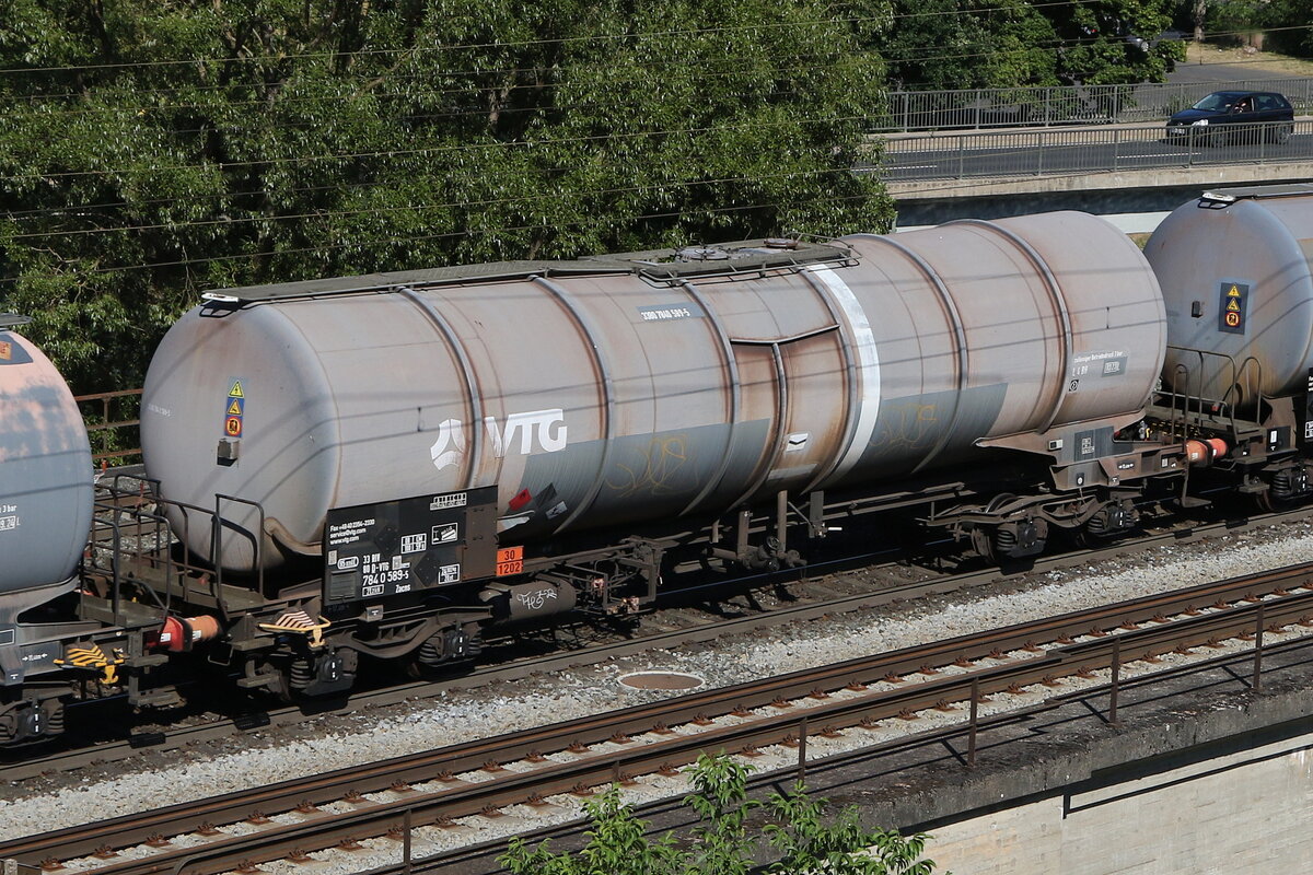 7840 589 (Zacns) von  VTG  am 8. August 2022 bei Gem�nden.