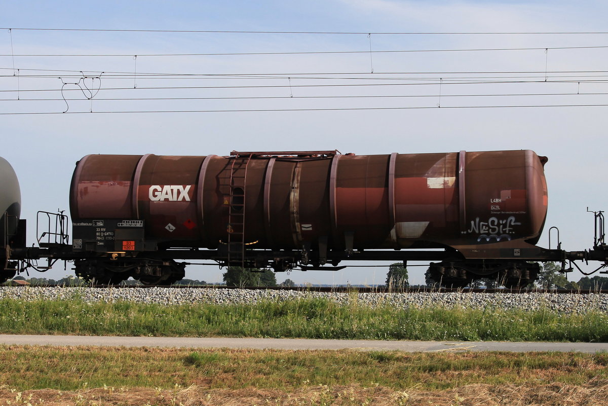 7843 893 (Zans) von  GATX  am 1. Juli 2019 bei �bersee.