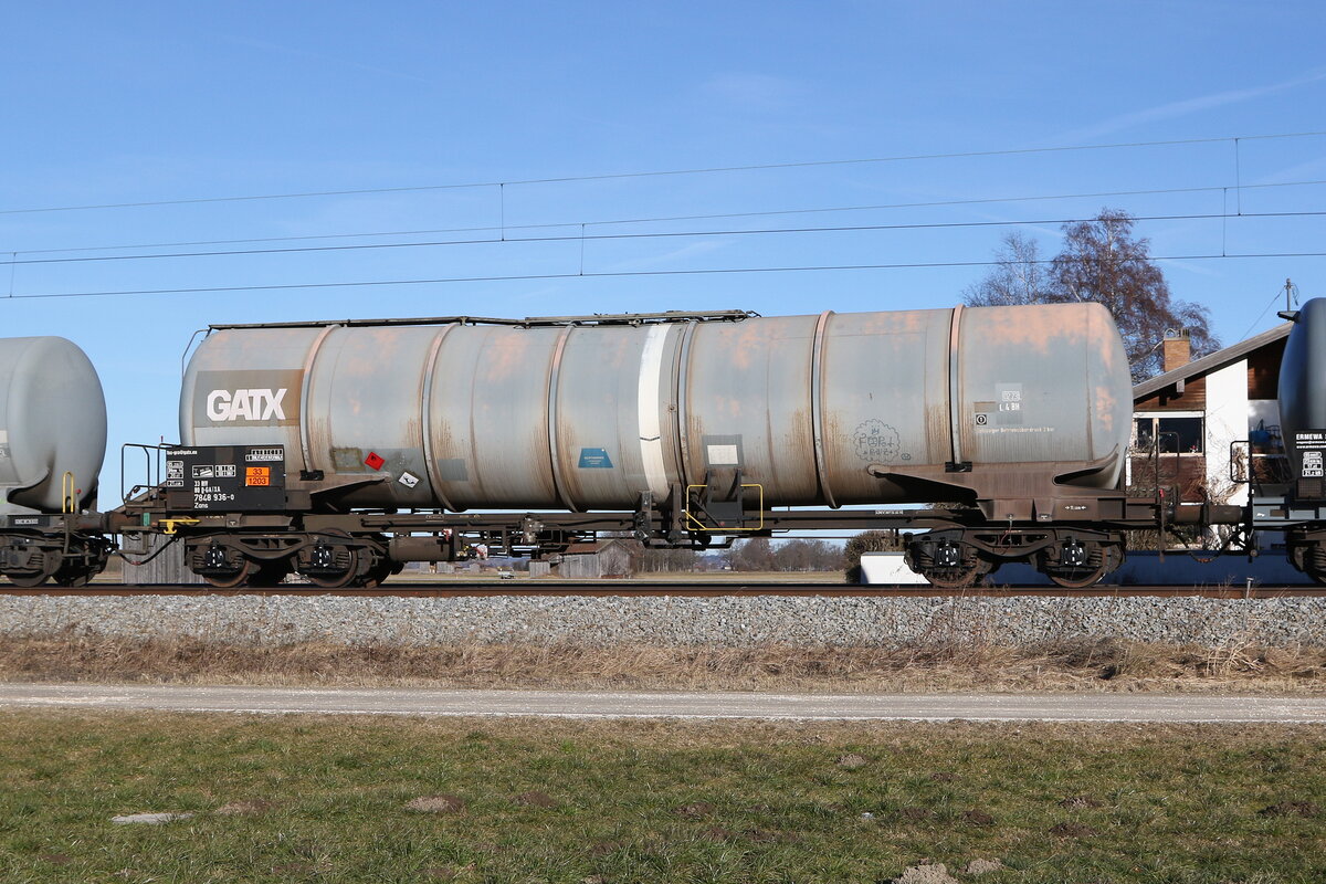 7848 936 (Zans) von  GATX  am 10. Februar 2022 bei �bersee.