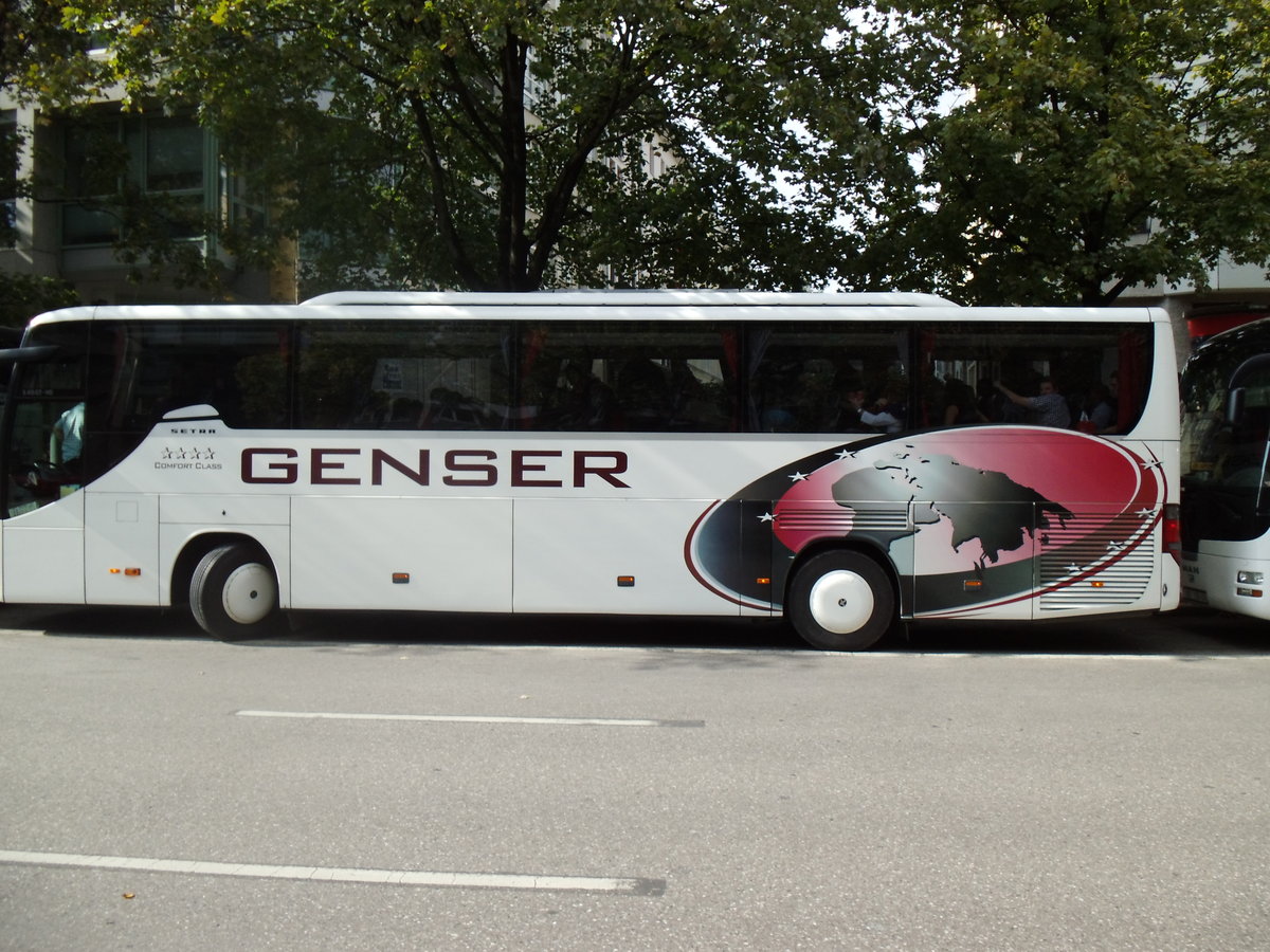 Aus Oesterreich: Genser, Bad Gleichenberg - Setra S 415 GT-HD am 27. September 2014 in Mnchen (Aufnahme: Martin Beyer)