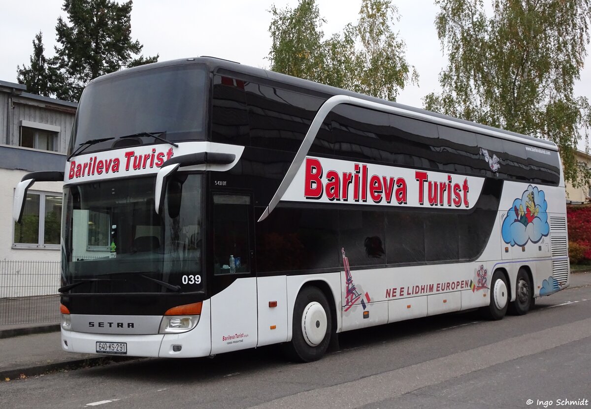 Barileva Turist aus Pristina | Nr. 039 | 640-KS-291 | Setra 431 DT | 26.10.2016 in Leinfelden-Echterdingen