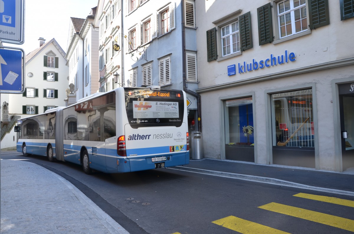 BLWE-Mercedes Citaro NR.5 Baujahr 2010 in Lichtensteig am 18.10.13