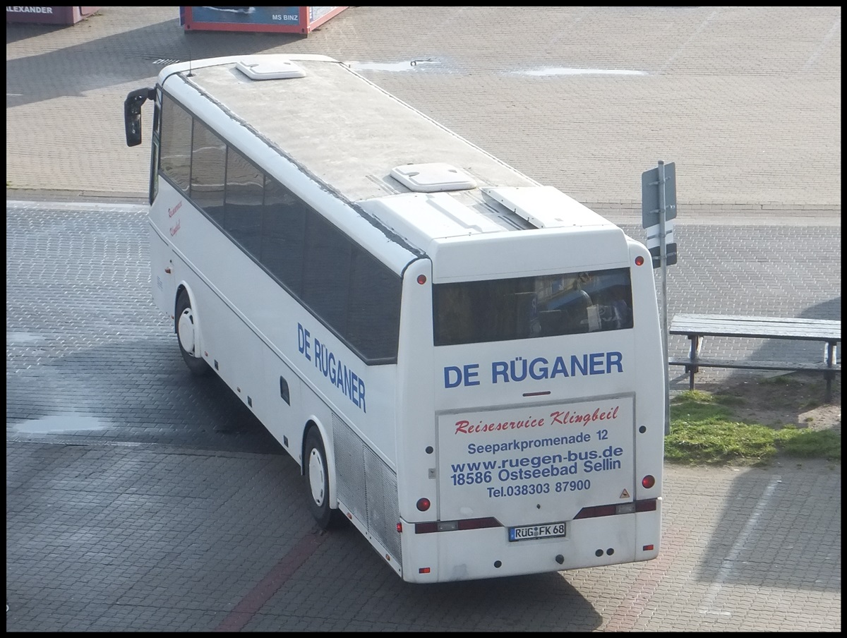 Bova Futura von De Rganer aus Deutschland im Stadthafen Sassnitz.