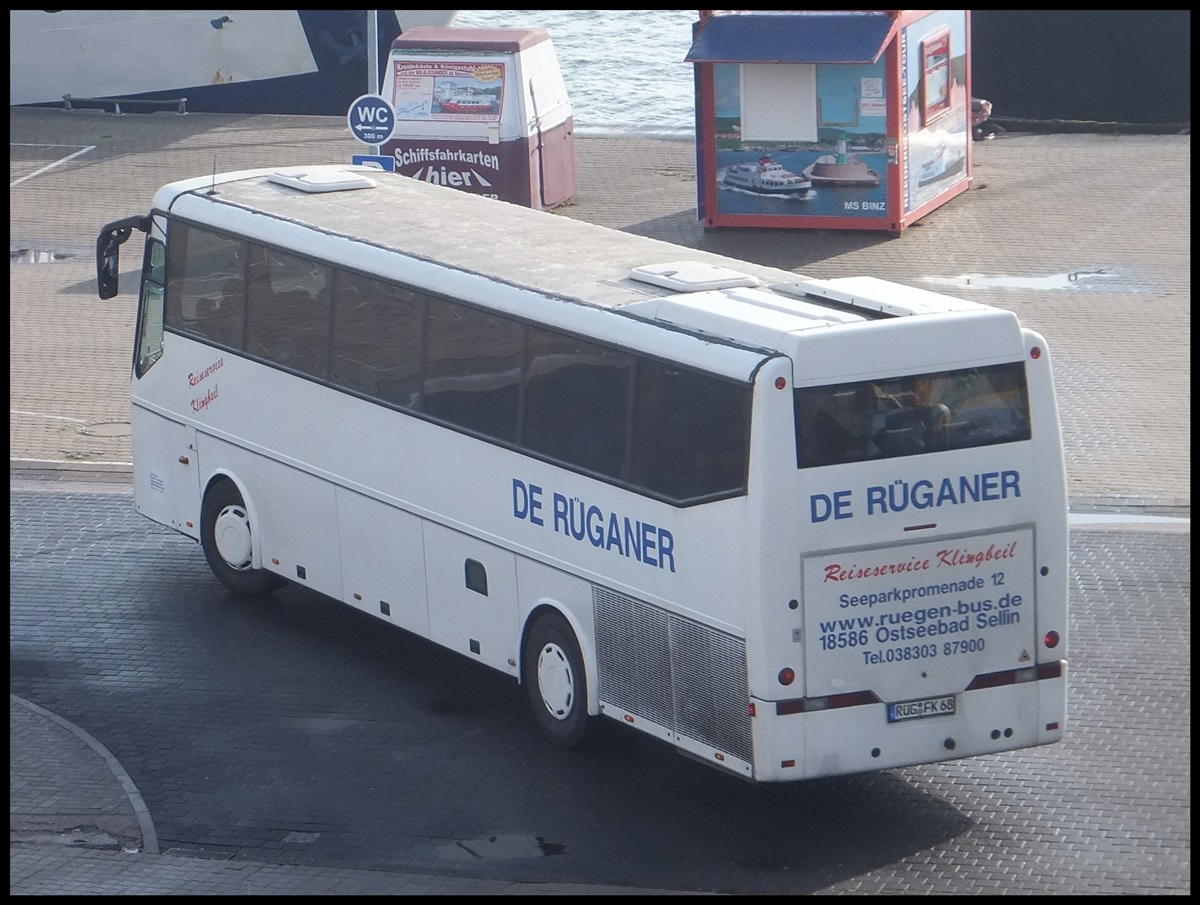 Bova Futura von De Rganer aus Deutschland im Stadthafen Sassnitz.