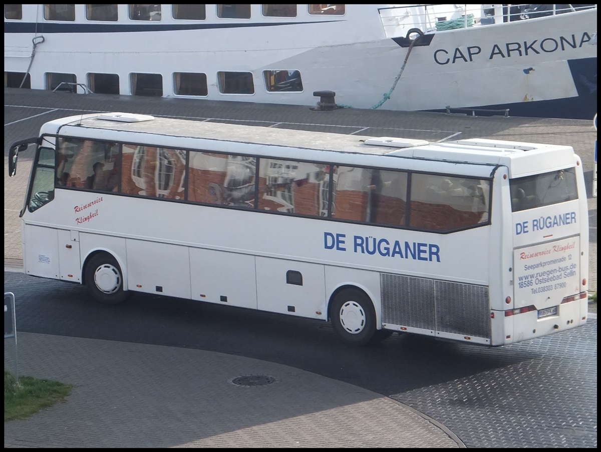 Bova Futura von De Rganer aus Deutschland im Stadthafen Sassnitz.