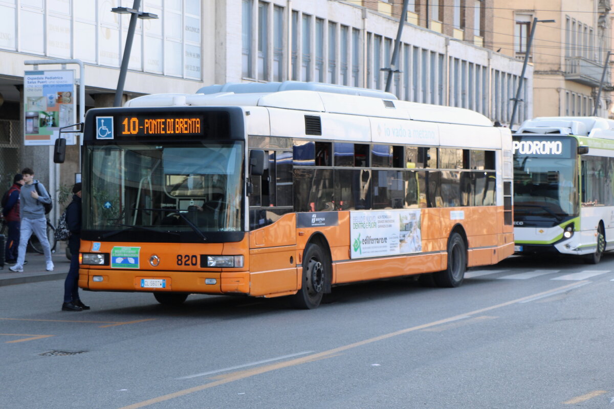 BUS/ITALIA, Padova - Nr. 820/CL-550 TW - Irisbus am 23. M�rz 2026 in Padova (Aufnahme: Martin Beyer)