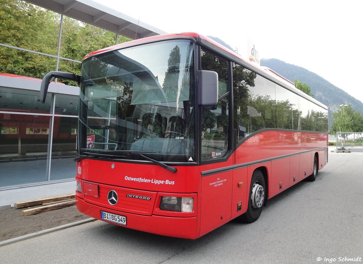 Busverkehr Ostwestfalen (BVO) | Ostwestfalen-Lippe-Bus | BI-BG 549 | Mercedes-Benz Integro | 22.08.2012 in Bad Reichenhall