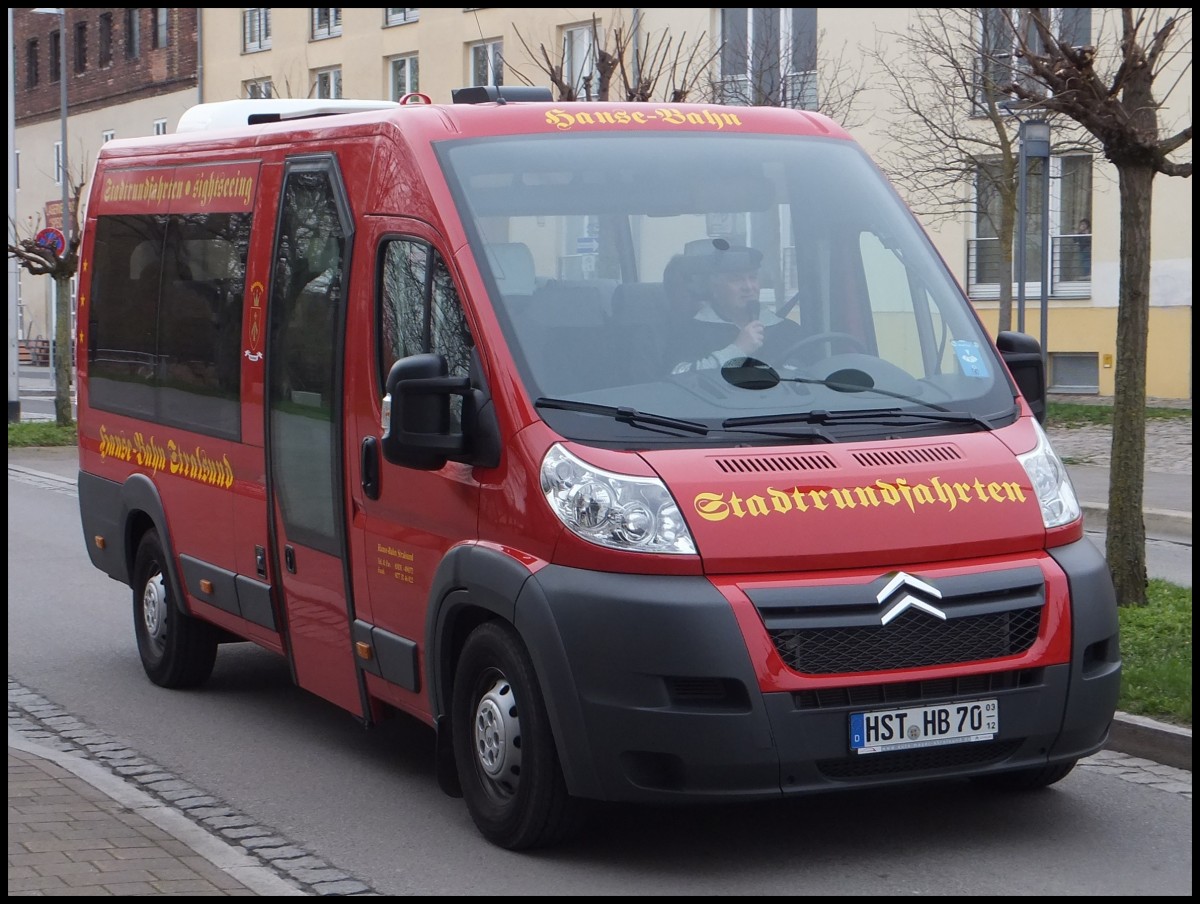 Citroen Jumper von Hanse-Bahn in Stralsund.