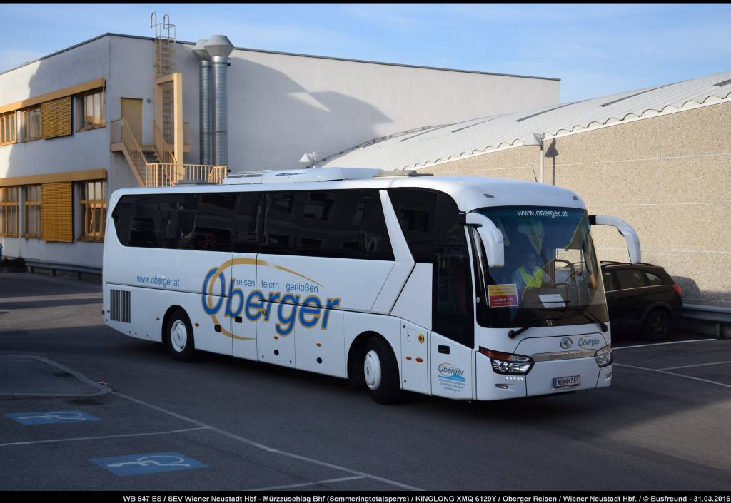 Ein KingLong der Fa. Oberger, aufgenommen in Wiener Neustadt.