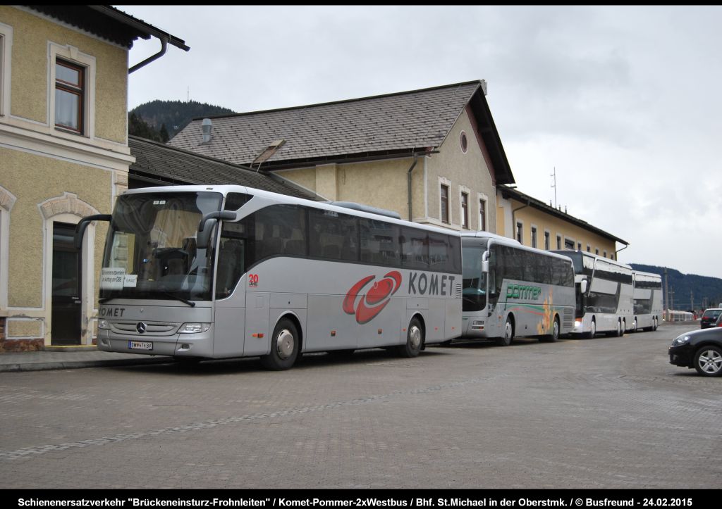 Ein MERCEDES O 350 TOURISMO der Fa. Komet