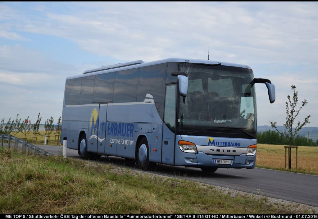 Ein SETRA S 415 GT-HD von Mitterbauer Reisen (NÖ).