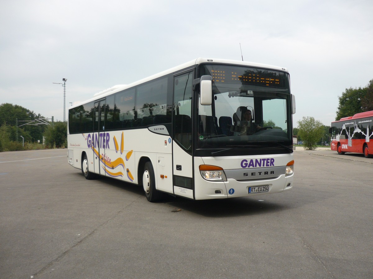 Ein Setra S 415 UL der Fa. Ganter in Kirchheim /Teck am Bahnhof