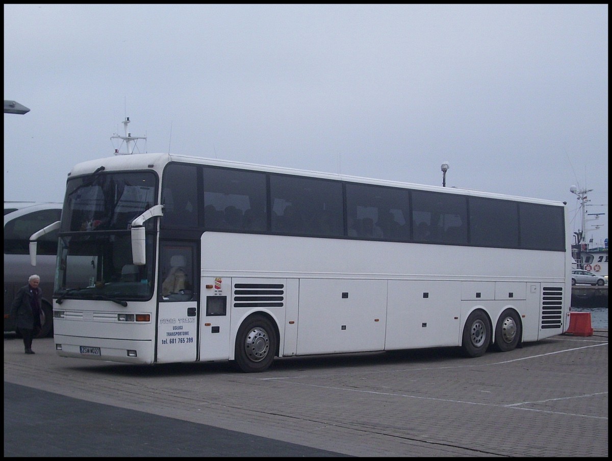 EOS von Uslugi Transportowe aus Polen im Stadthafen Sassnitz. 