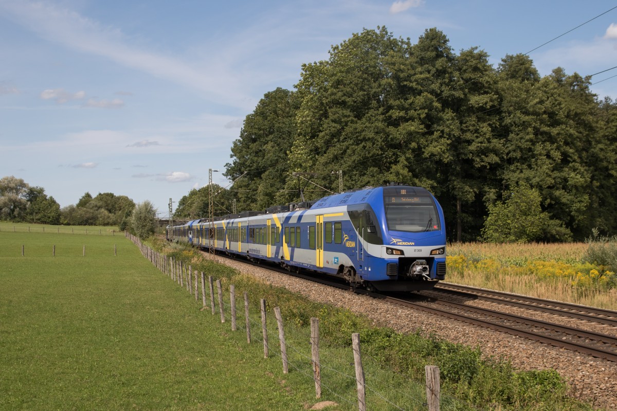 ET 309 von M�nchen kommend am 25. August 2015 bei Vogl.