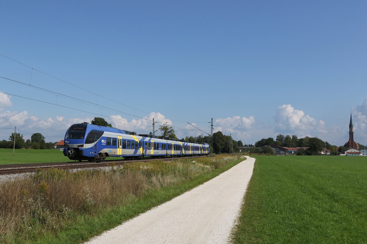 ET 319 am 26. September 2021 bei �bersee am Chiemsee.