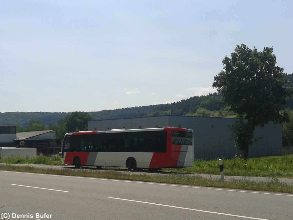 Frontansicht eines VDL Berkhof Ambassador 200 der Verkehrsbetriebe Nagoldtal, gesehen am 15.07.2013