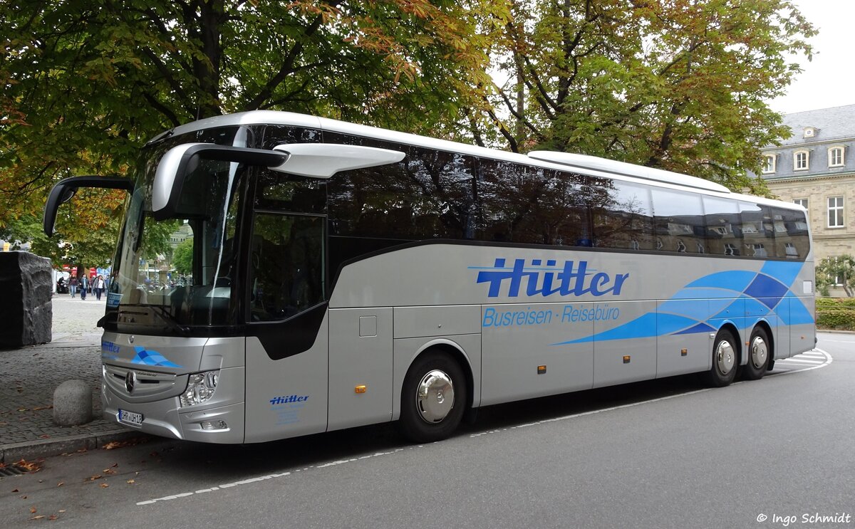 Hütter Reisen aus Öhringen | ÖHR-UH 18 | Mercedes-Benz Tourismo III RHD L | 03.10.2018 in Stuttgart