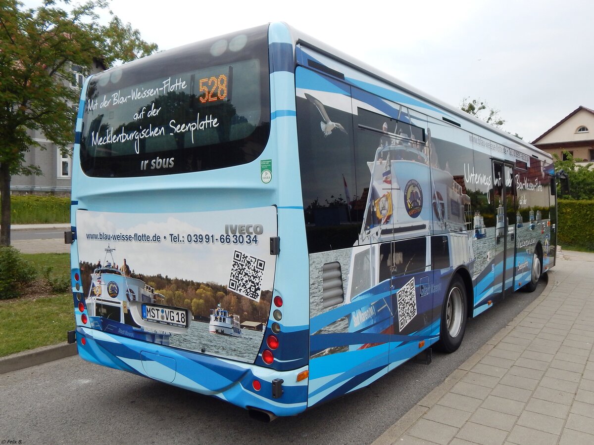 Irisbus Crossway der MVVG in Burg Stargard.