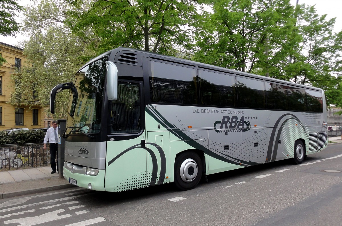 IRISBUS ILIADE von RBA Reisen/BRD Ende April 2014 beim Zoo Leipzig gesehen. 