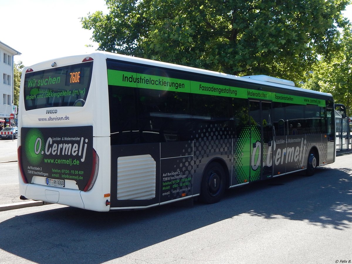 Iveco Crossway von Albreisen Hirrle aus Deutschland in Reutlingen.