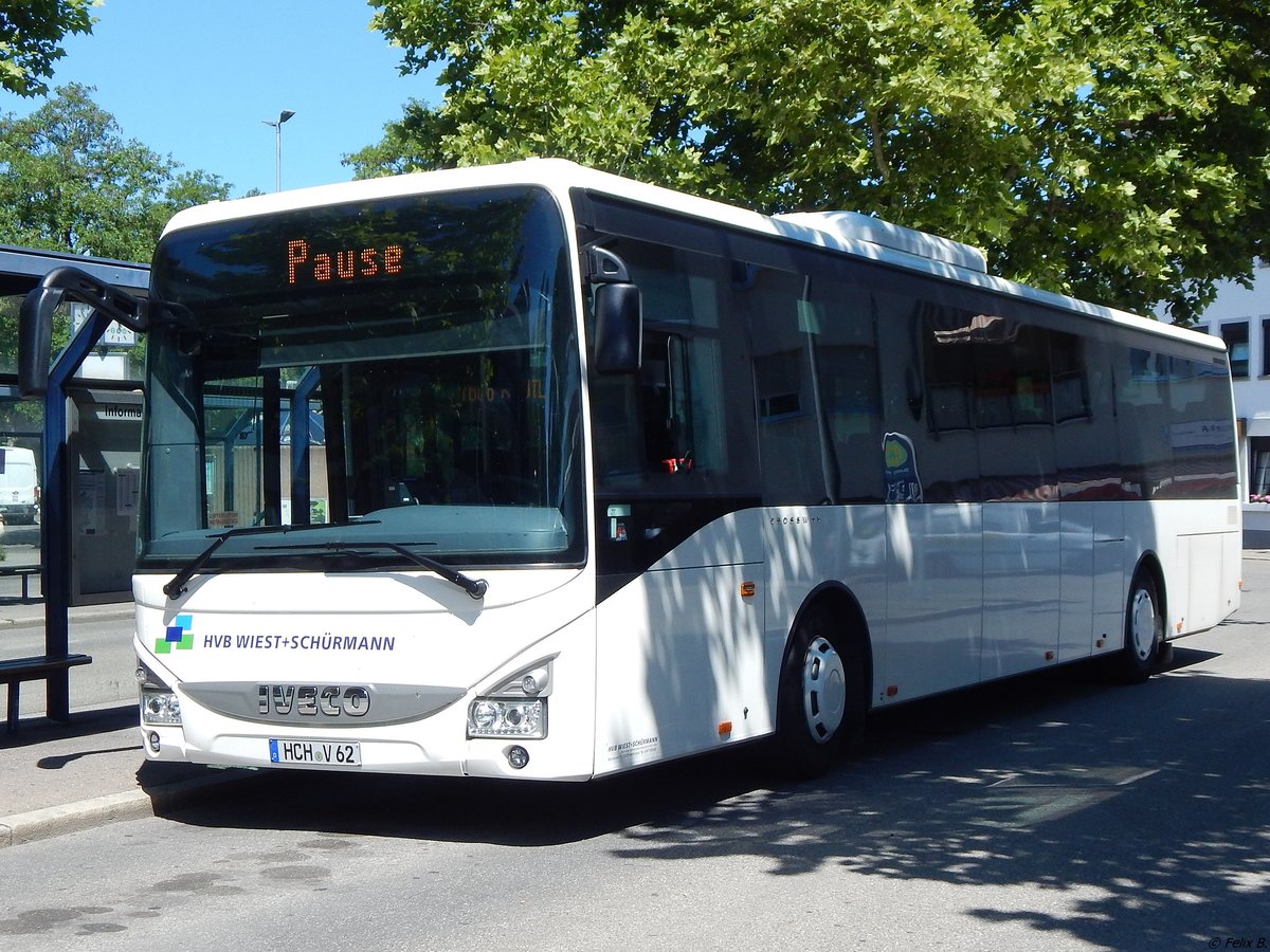 Iveco Crossway von HVB Wiest+Schürmann aus Deutschland in Reutlingen.