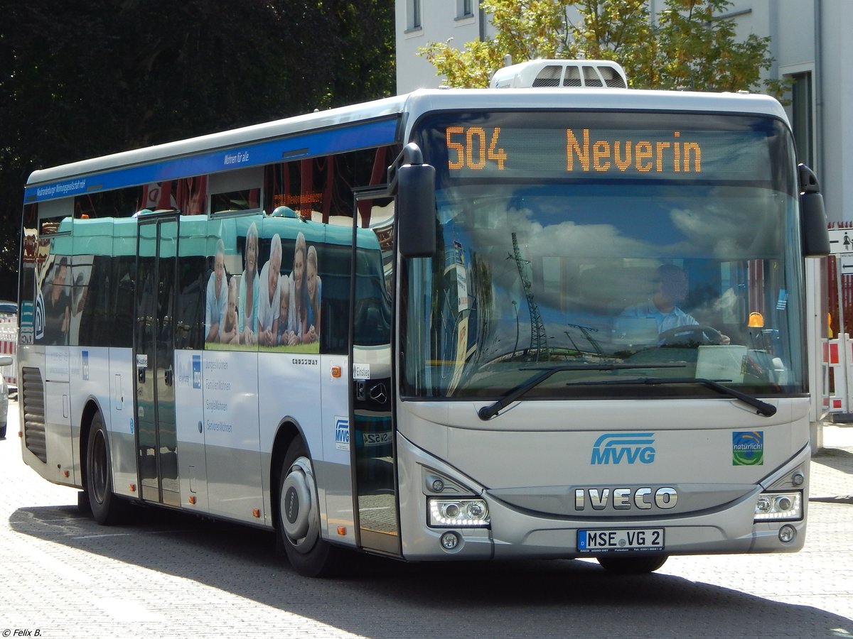 Iveco Crossway der MVVG in Neubrandenburg.