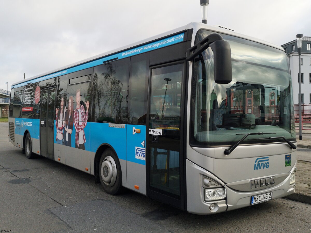 Iveco Crossway der MVVG in Neubrandenburg.