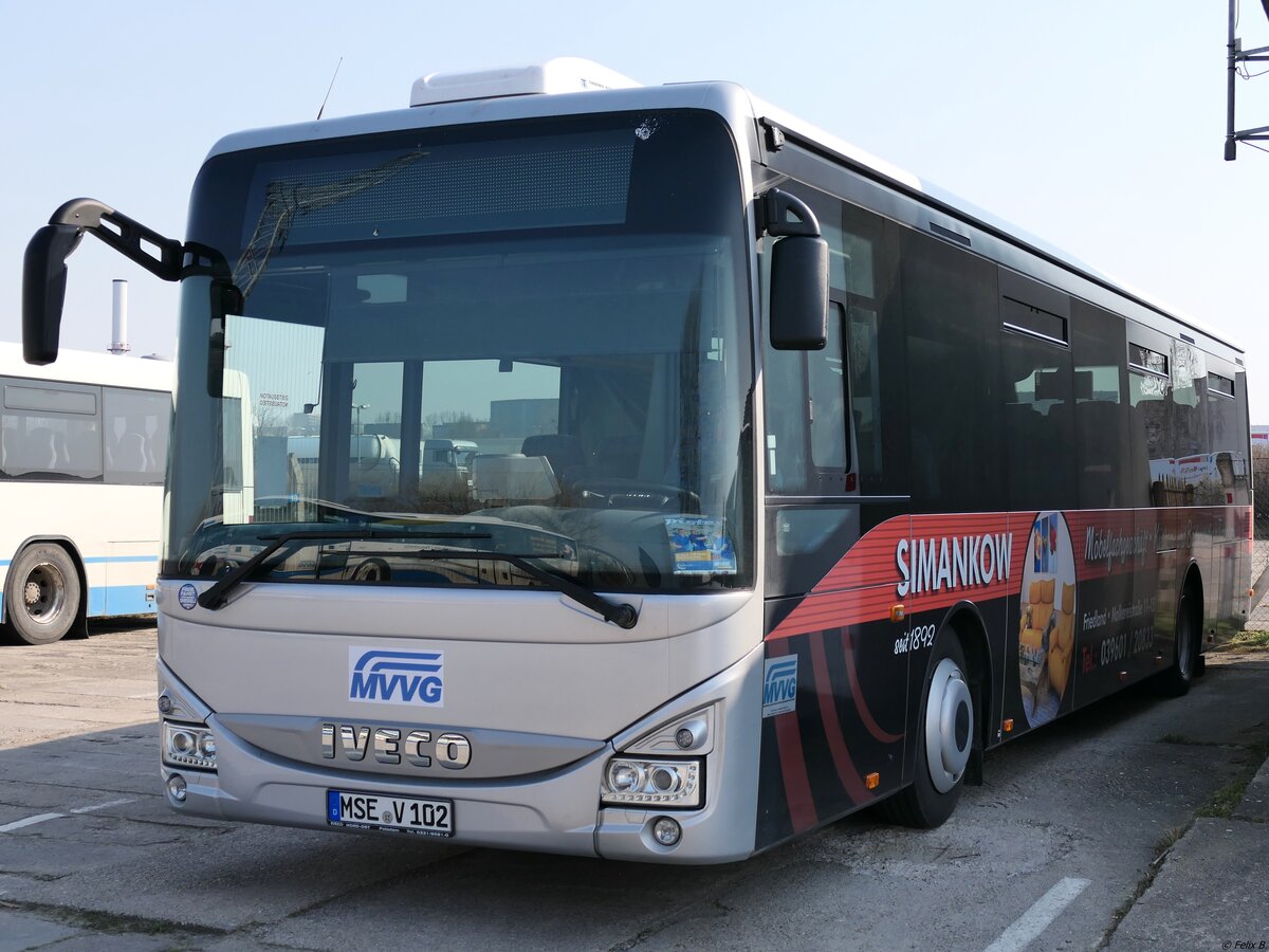 Iveco Crossway der MVVG in Neubrandenburg.