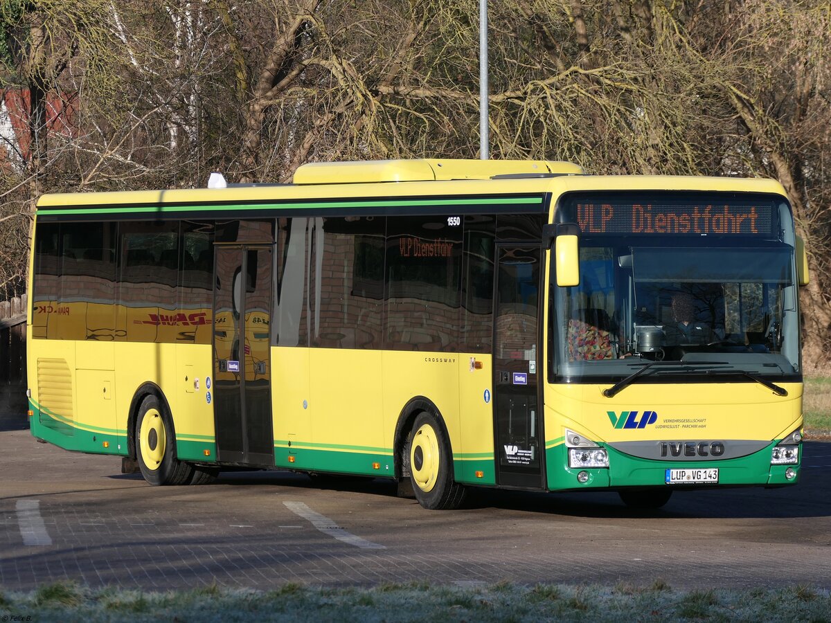 Iveco Crossway der Verkehrsgesellschaft Ludwigslust-Parchim mbH in Krakow am See.