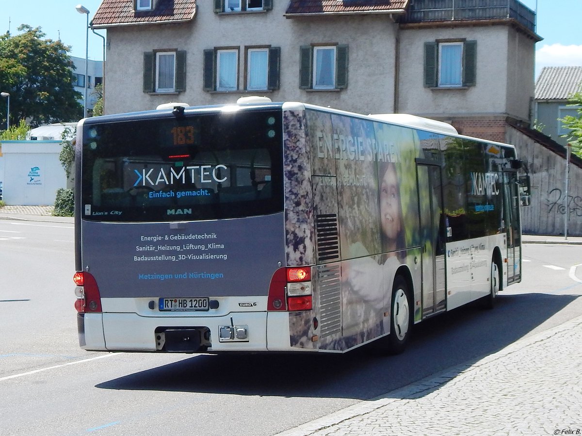 MAN Lion's City von Bader Reisen aus Deutschland in Nürtingen am 20.06.2018